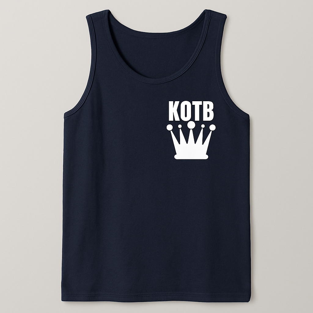 Alpha Male Navy Blue Tank Top